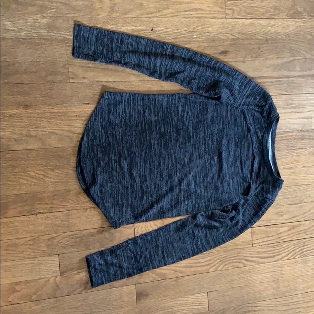 Grey long sleeve shirt